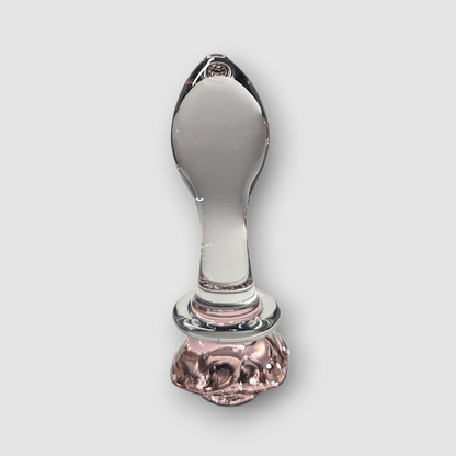 Rosen-plug aus Borosilikatglas.