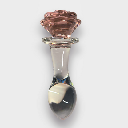 Rosen-plug aus Borosilikatglas.