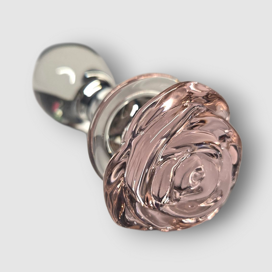 Rosen-plug aus Borosilikatglas.