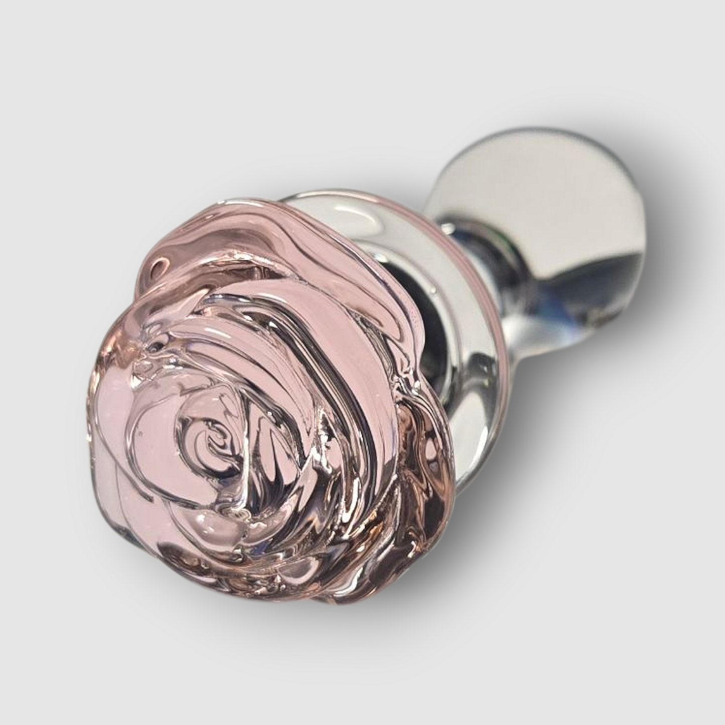 Rosen-plug aus Borosilikatglas.