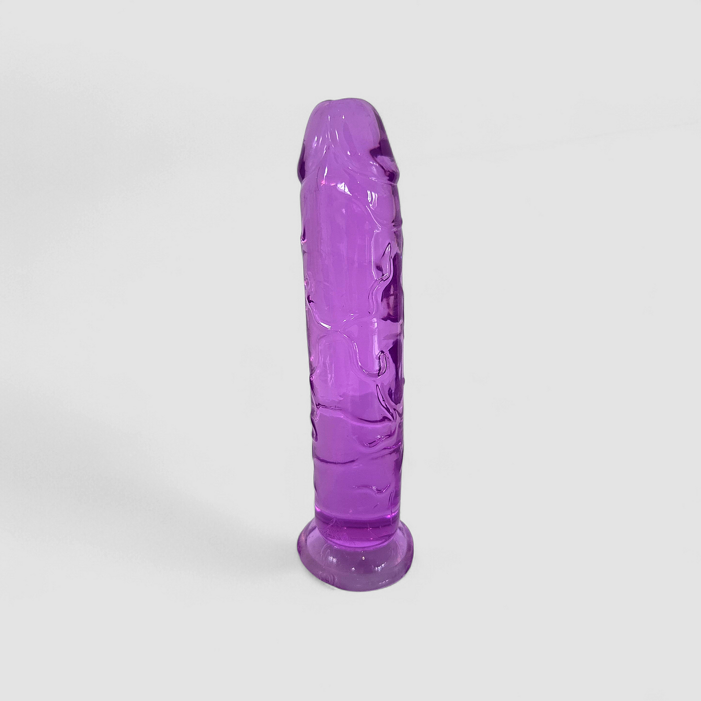 Purple Touch – Klassischer Dildo in Kristalloptik