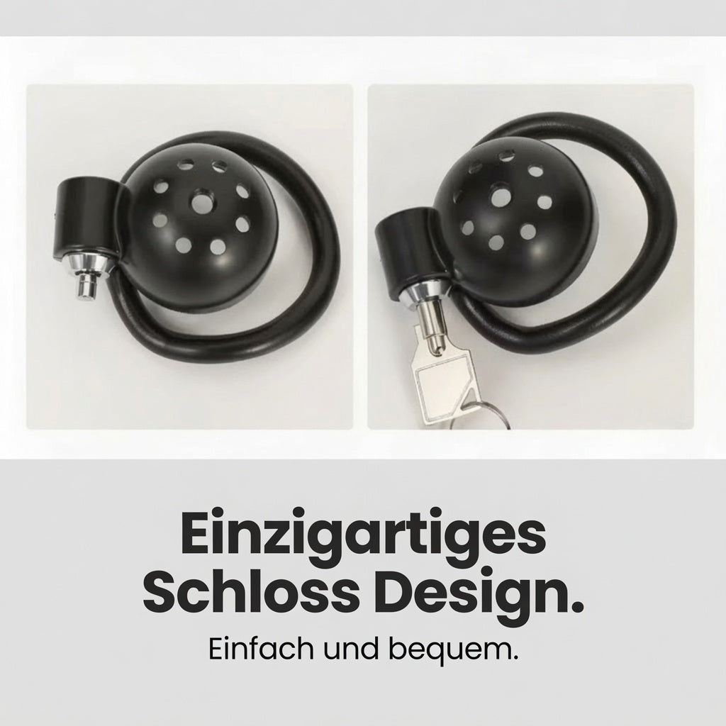 HoldMe Cage – Keuschheitskäfig mit 5 Ringen